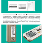 CHUNGHOP K-1028E Universal Air Conditioner Remote Control with Torch