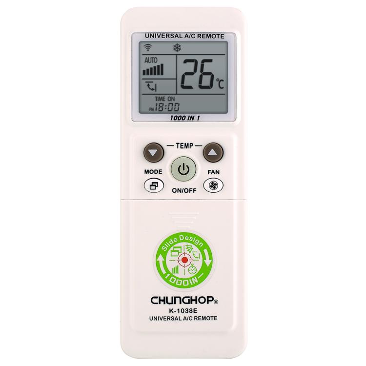 CHUNGHOP K-1038ES Universal Air Conditioner Remote Control with Brand Button Pairing Function