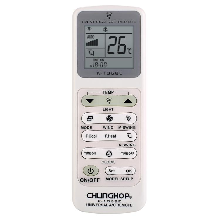 CHUNGHOP K-1068E Universal Air Conditioner Remote Control with Torch