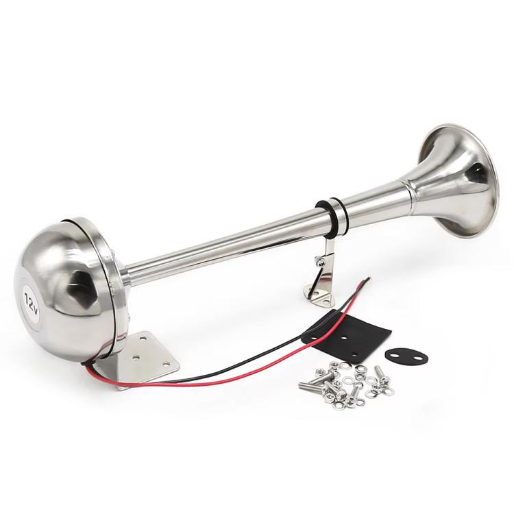 12V 125dB Car / Truck / Boat Stainless Steel Electric Horn with Mounting Bracket