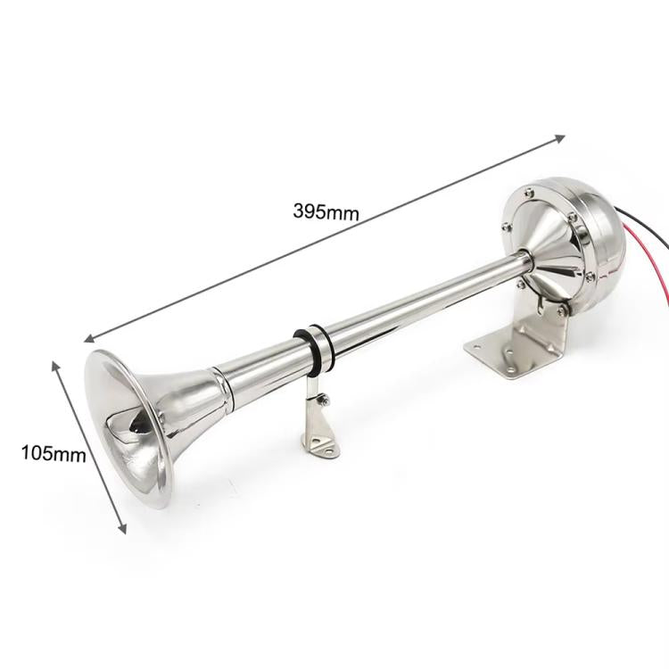12V 125dB Car / Truck / Boat Stainless Steel Electric Horn with Mounting Bracket