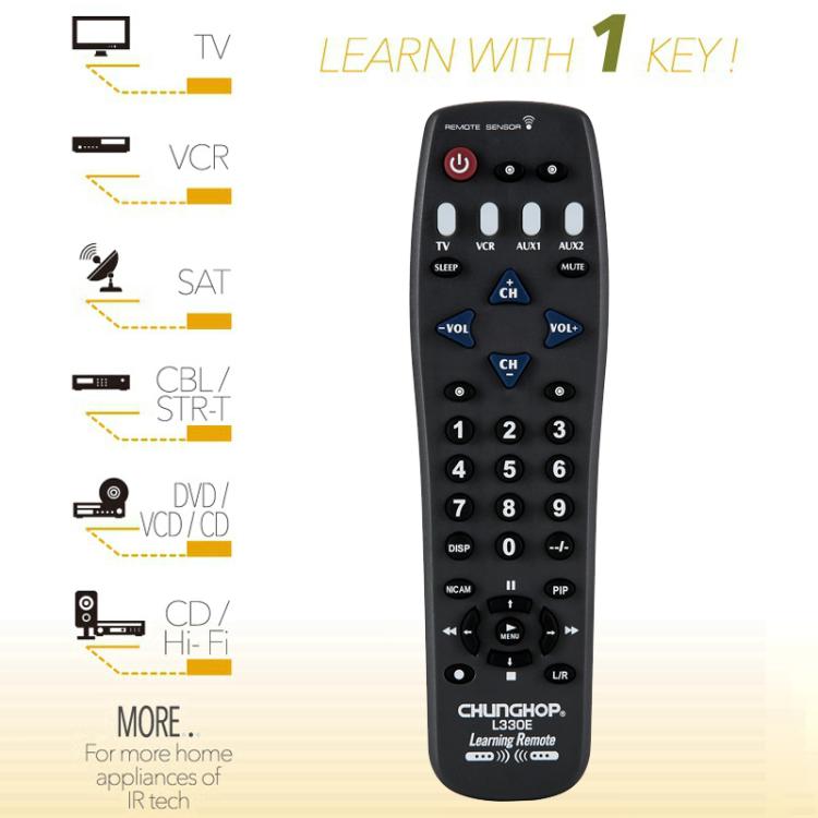 CHUNGHOP L330E Infrared Learning Universal TV Remote Control