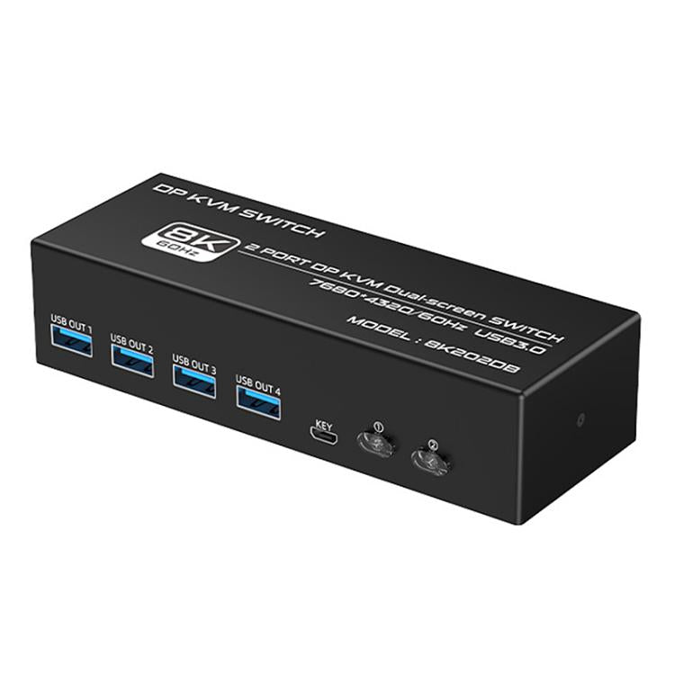 FJGEAR FJ-8K202DB 8K 60Hz DP Monitor KVM Switch, FJ-8K202DB, FJ-8K202DB, FJ-8K202DB