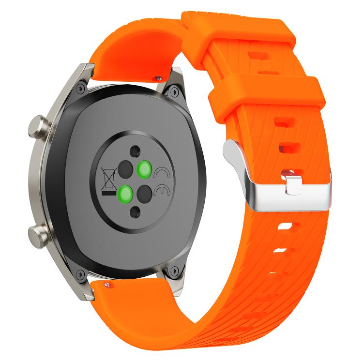 Twill Silicone Watch Band — White