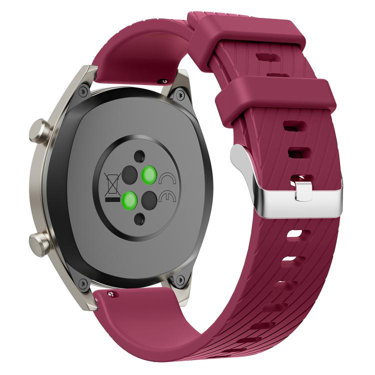Twill Silicone Watch Band — Black