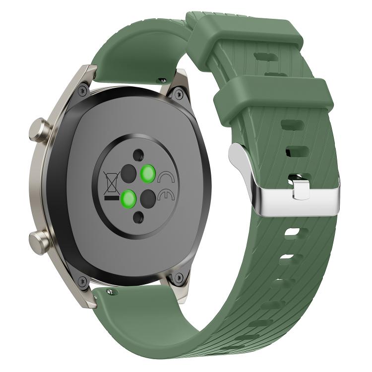Twill Silicone Watch Band — Wine Red