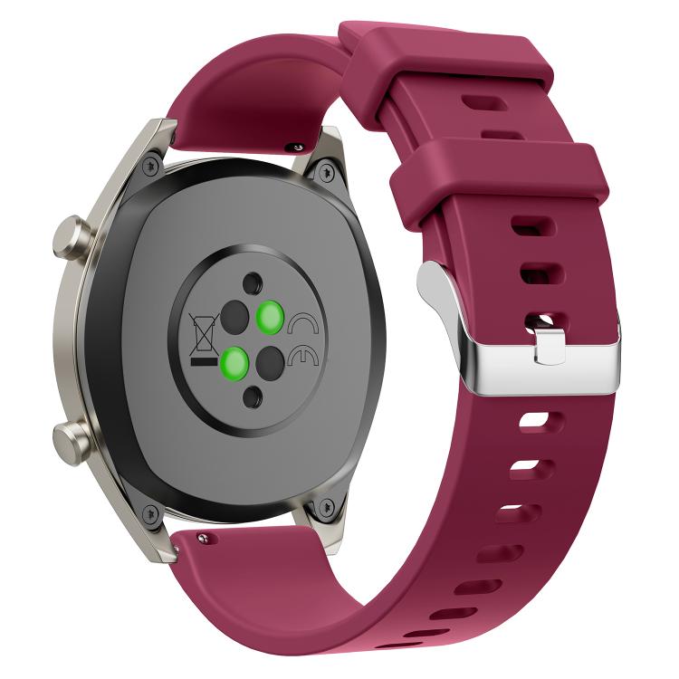 Glossy Silicone Watch Band — Black