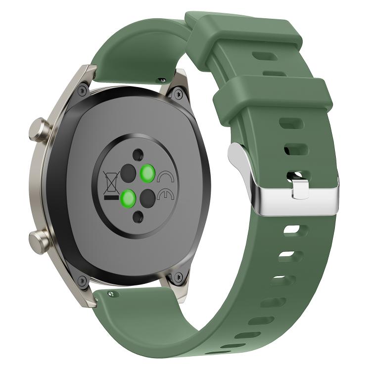 Glossy Silicone Watch Band — Wine Red