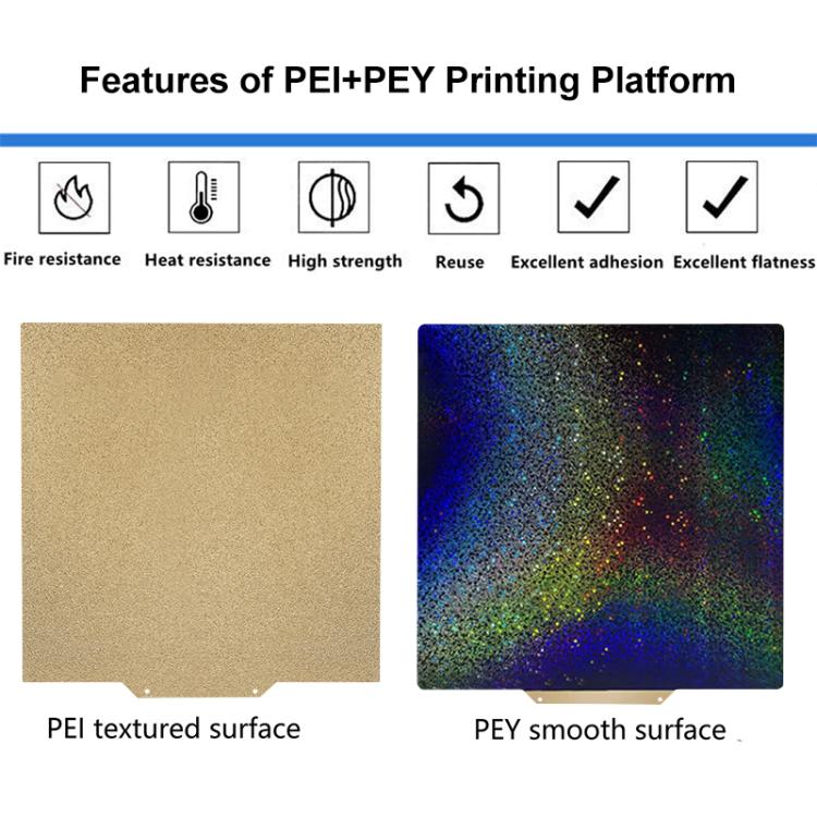 PEI Coating Smooth Starry PET Film Double-Sided 3D Printing Build Plate