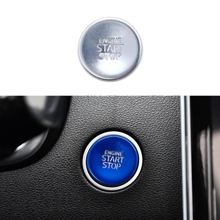 One-key Start Engine Key Ignition Switch Button Protective Cover — Red