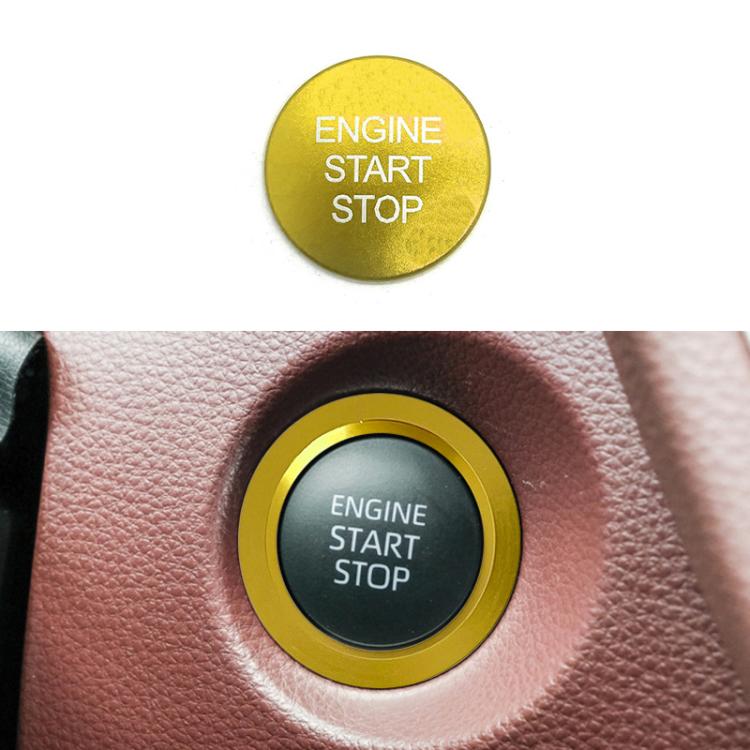 For Toyota Corolla Cross / Yaris Car One-key Start Engine Key Ignition Switch Decorative Ring Cover — Outer Ring