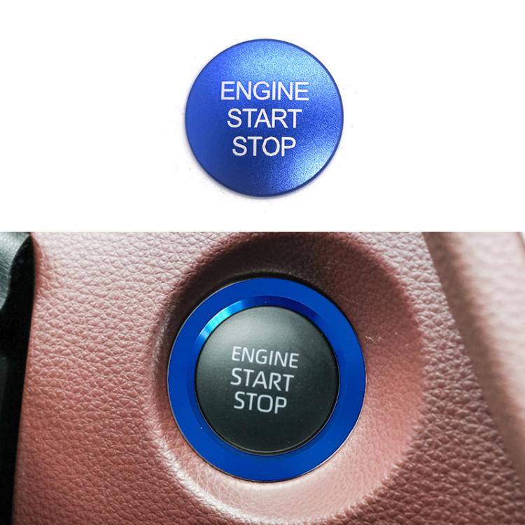 For Toyota Corolla Cross / Yaris Car One-key Start Engine Key Ignition Switch Decorative Ring Cover — Black