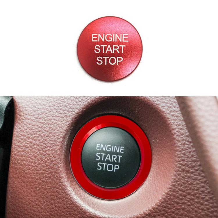 For Toyota Corolla Cross / Yaris Car One-key Start Engine Key Ignition Switch Decorative Ring Cover — Red
