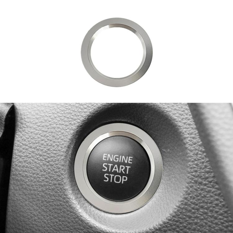 For Toyota Corolla Cross / Yaris Car One-key Start Engine Key Ignition Switch Decorative Ring Cover — Gasoline Version