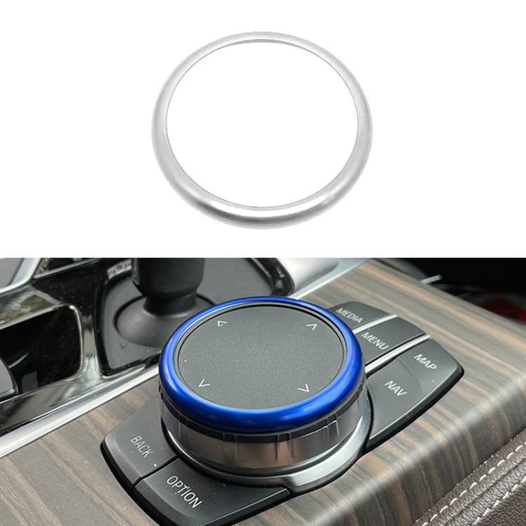 Car Multimedia Knob Decorative Ring Cover — Black