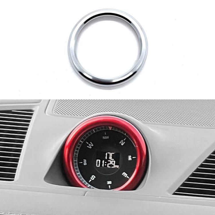 Car Compass Stopwatch Decorative Ring Cover — Black
