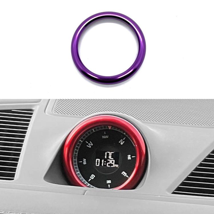 Car Compass Stopwatch Decorative Ring Cover — Blue