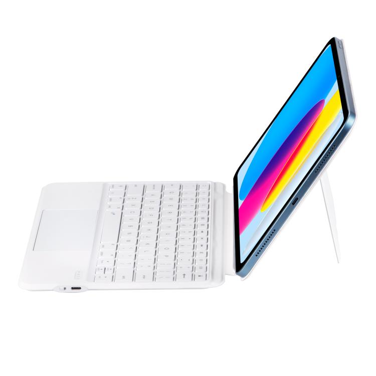 U8 Magic Folio Ultra-thin RGB Backlight Touchpad BT Keyboard Leather Case