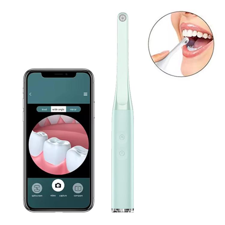 FY-B800 Visual Oral Observation Instrument Wireless WiFi HD Oral Endoscope — Blue