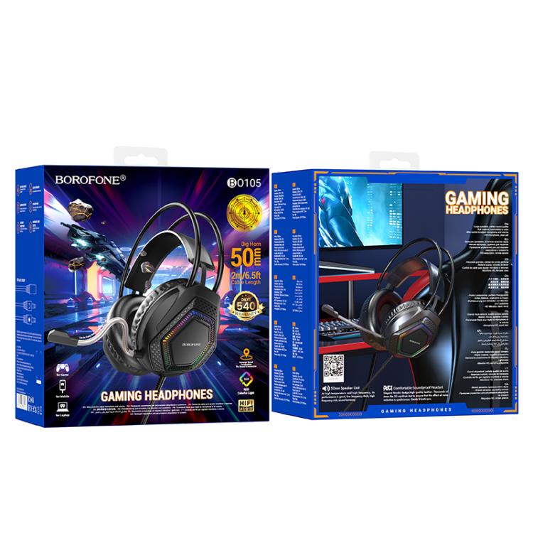 Borofone BO105 Thunder Wired Head-mounted Gaming Headphones