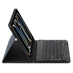 Colorful Backlight Bluetooth Keyboard Leather Tablet Case — Royal Blue