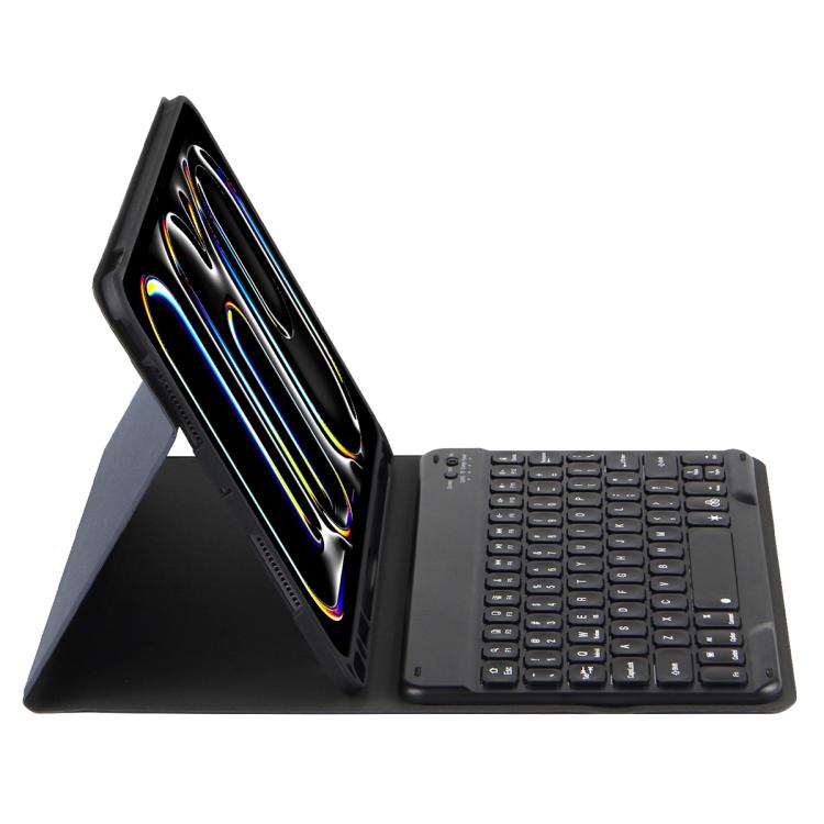 Colorful Backlight Bluetooth Keyboard Leather Tablet Case — Royal Blue