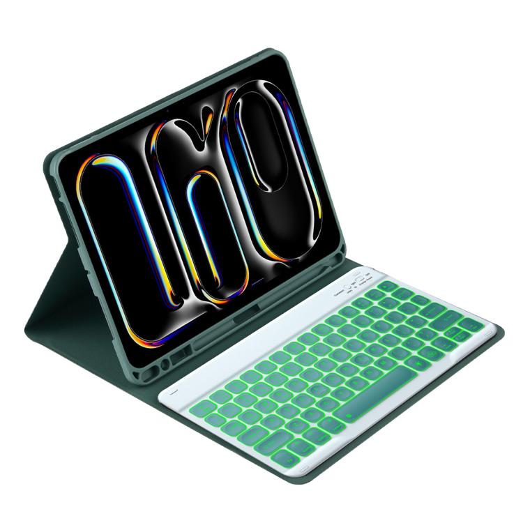 Colorful Backlight Bluetooth Keyboard Leather Tablet Case