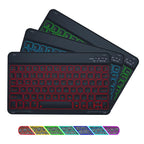 Colorful Backlight Bluetooth Keyboard Leather Tablet Case — view 14
