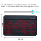 Colorful Backlight Bluetooth Keyboard Leather Tablet Case — view 17