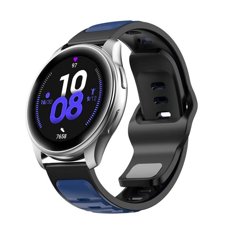 Two Color Reverse Buckle Silicone Sports Watch Band — view 18