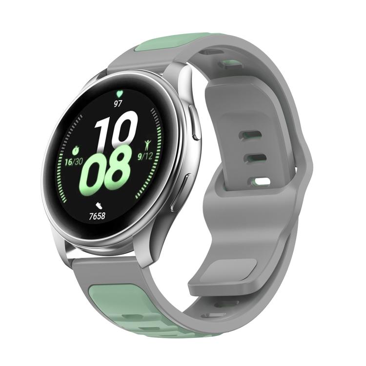 Two Color Reverse Buckle Silicone Sports Watch Band — view 17