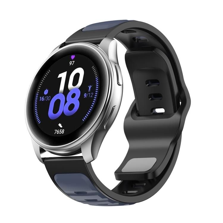 Two Color Reverse Buckle Silicone Sports Watch Band — view 21