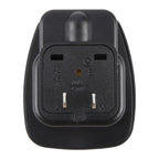 WSA-6 US / JP Plug Global Travel Universal Adapter with Safety Shutter — Black