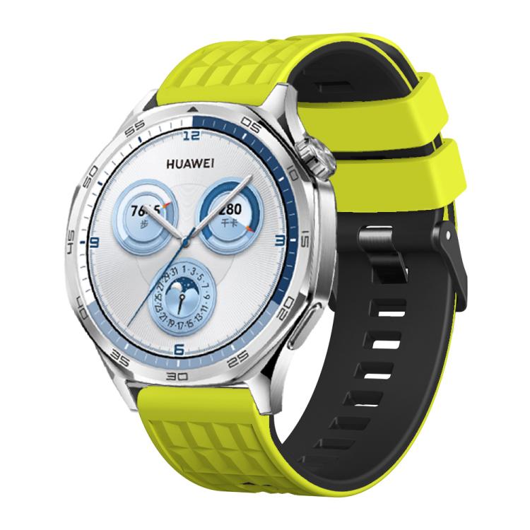 Angular Two Color Silicone Watch Band — view 11
