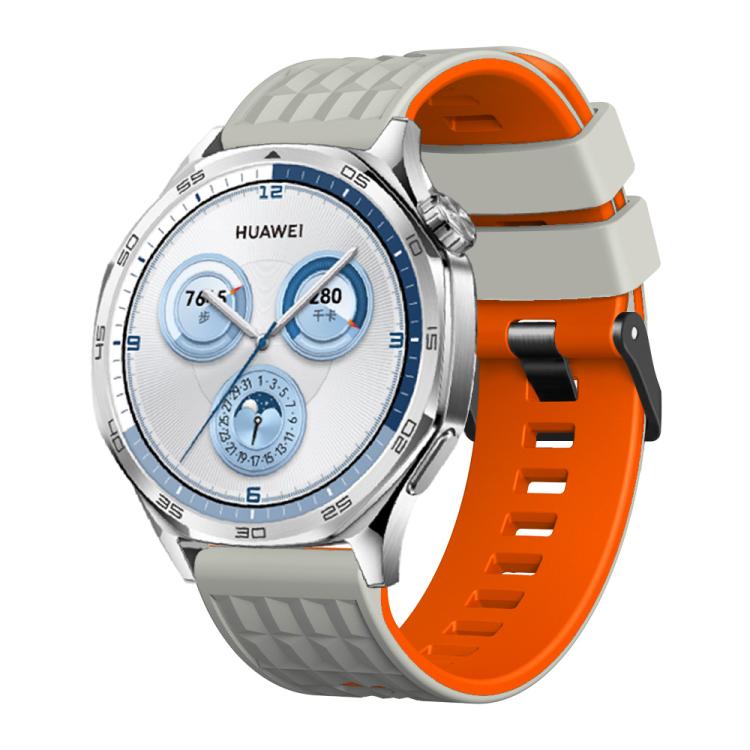 Angular Two Color Silicone Watch Band — view 12
