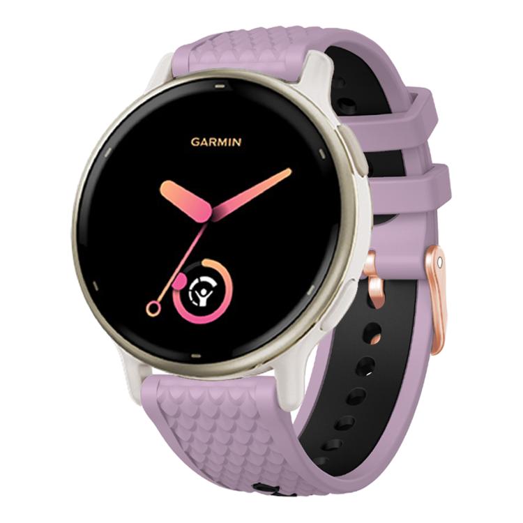 Fish Scale Texture Two Color Silicone Watch Band — view 13