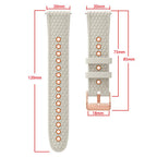 Fish Scale Texture Two Color Silicone Watch Band