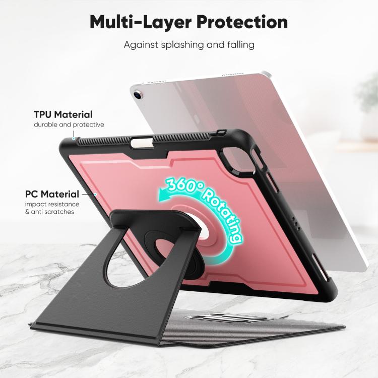 Honeycomb Magnetic Rotation Holder Leather Smart Tablet Case — For iPad Pro 13 2025 / 2024