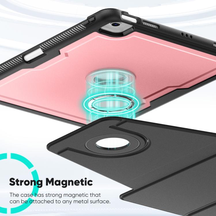 Honeycomb Magnetic Rotation Holder Leather Smart Tablet Case — For iPad Pro 11 2025 / 2024