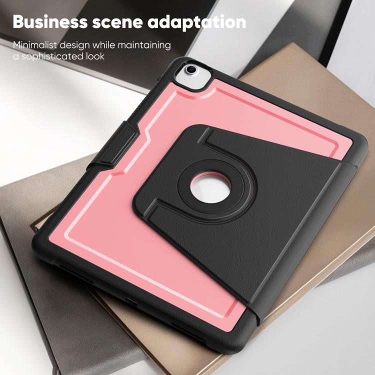 Honeycomb Magnetic Rotation Holder Leather Smart Tablet Case — For iPad 10.2 2021 / Air 10.5