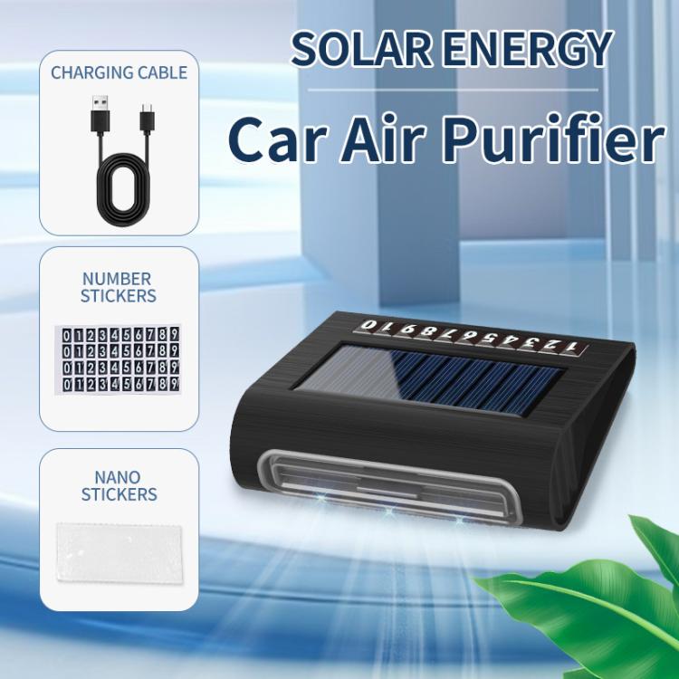Solar Energy Car Air Purifier with Number Plate