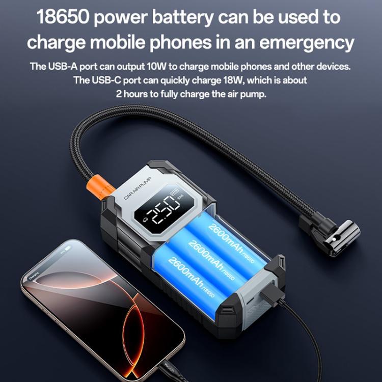 Yesido VC12 7800mAh Multi-function Car Air Pump Car Tires Cordless Tire Inflator