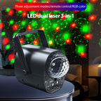 3-in-1 RGB Laser Light LED Stage Voice Control Magic Ball Lamp — view 7