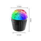 Stripe Magic Ball Light LED RGB Rotating Stage Lamp — No Remote Control