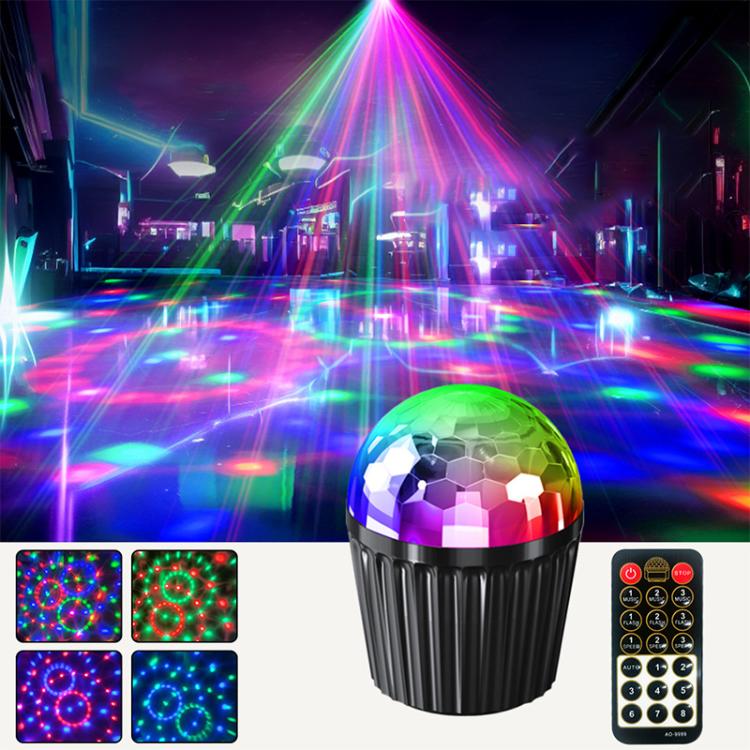 Stripe Magic Ball Light LED RGB Rotating Stage Lamp — view 10