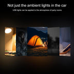 4pcs Car USB LED Atmosphere Light