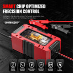 FOXSUR FBC1206F 12V 6A Car Motorcycle Battery Charger Smart Repair Multi-function Charger — Red