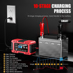 FOXSUR FBC1206F 12V 6A Car Motorcycle Battery Charger Smart Repair Multi-function Charger — view 8