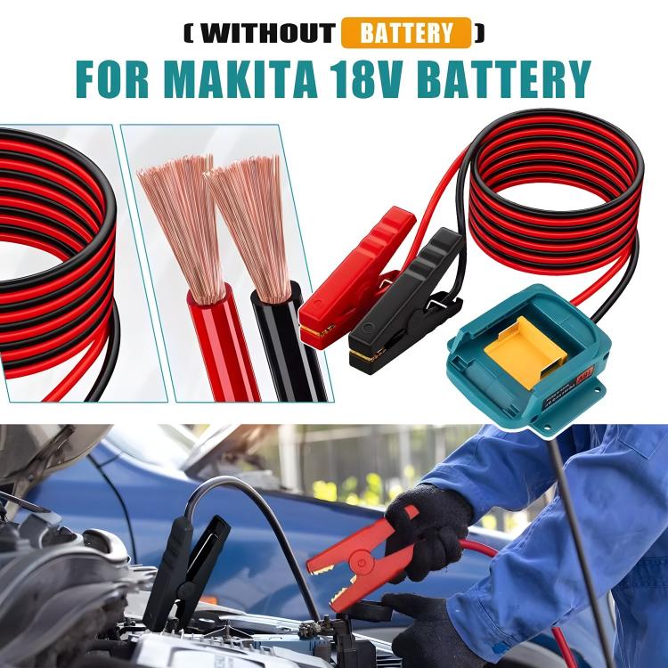 Car Jump Adapter for Battery, Type-B for Makita, Type-C for Dewalt — view 7