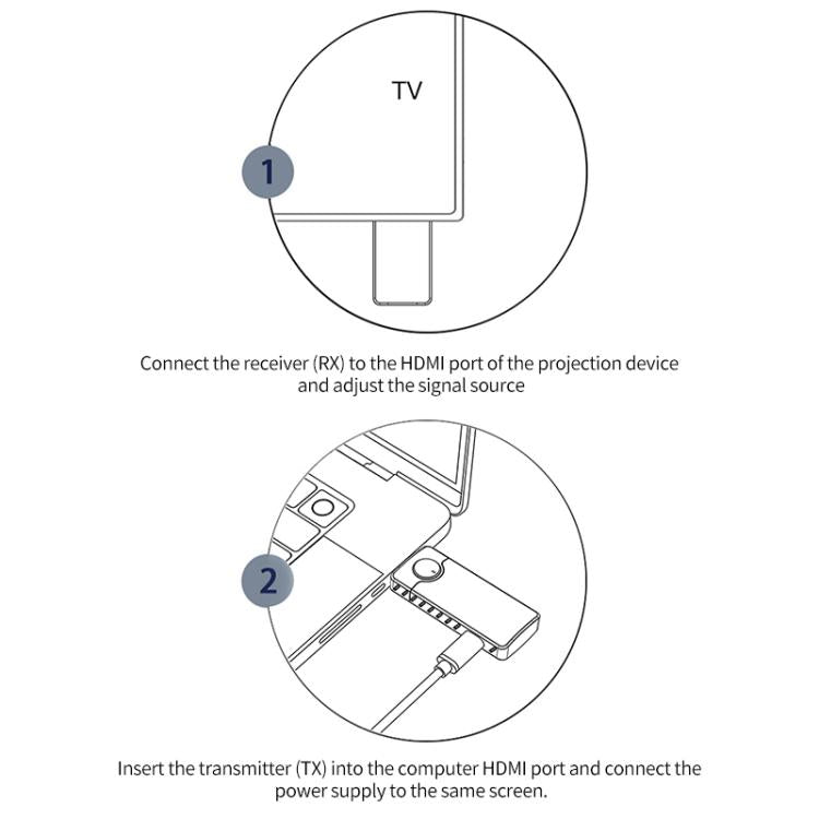 Q50 Leather Texture Wireless HDMI Video Transmitter and Receiver Extender Adapter — view 13